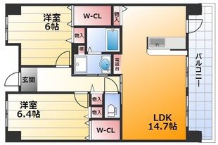 プロミネントコートの物件間取画像